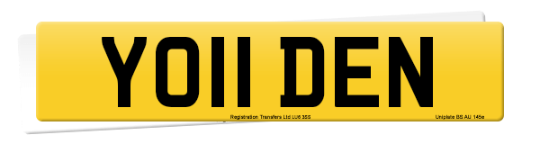 Registration number YO11 DEN